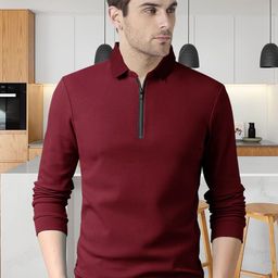 Eyebogler Polo Collar Cotton T-shirt-image-64