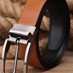 Kastner Men Black & Brown Solid Reversible Belt-image-83