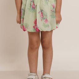 Creative Kids Girls Floral Print Balloon Mini Skirt-picture-30