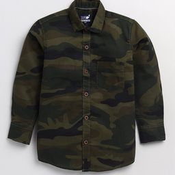 Toonyport Boys Green Printed Casual Shirt-image-66