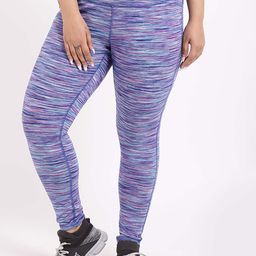 STUDIOACTIV Women Plus Size Blue Printed Tights-image-48
