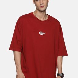 The Roadster Lifestyle Co. Pure Cotton Oversized-Fit T-Shirt-picture-2