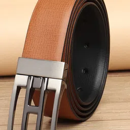 Kastner Men Tan & Black Reversible Belt-picture-9