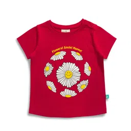 JusCubs Girls Graphic Printed Round Neck Pure Cotton T-shirt-image-73