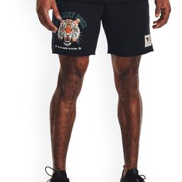 UNDER ARMOUR Men Graphic Printed Project Rock Rival Fleece Loose-Fit Sports Shorts-image-20
