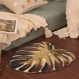 BELLA TRUE Brown & Beige Floral Hand-Tufted Carpet-31