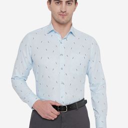 Greenfibre Men Slim Fit Printed Formal Shirt-image-75