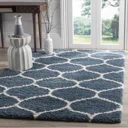 IMRA CARPET Turquoise Blue Ethnic Motifs Handmade Polyester Carpet-picture-44