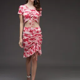 BAESD Printed Knee Length Straight Skirts-image-75