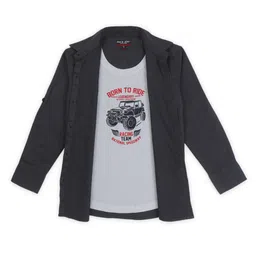 Gini and Jony Infants Boys Cotton Casual Shirt-image-94