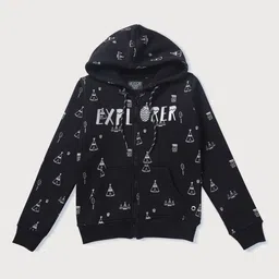 Gini and Jony Girls Cotton Geometric Bomber Jacket-image-46