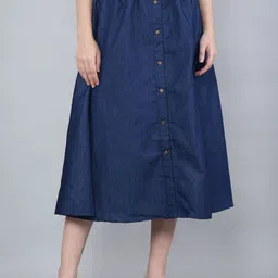Codaisy Denim A-Line Midi Skirt-picture-47