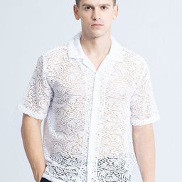 Snitch Classic Self Designed Cuban Collar Oversized Shirt-image-3