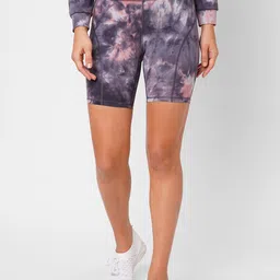 BODD ACTIVE Women Dyed High-Rise Cycling Sports Shorts-image-73