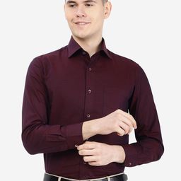 METAL Micro Ditsy Printed Slim Fit Formal Cotton Shirt-image-88