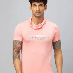 Globus Typography Printed Cowl Neck Pure Cotton T-shirt-image-47