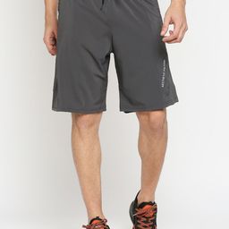AESTHETIC NATION Men Grey Loose Fit Sports Shorts-image-54
