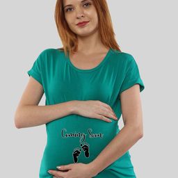 SillyBoom Typography Printed Cotton Maternity T-Shirt-image-83