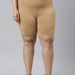 Go Colors Women Slim Fit Mid-Rise Cycling Sports Shorts-image-96