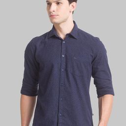 Parx Men Blue Slim Fit Printed Casual Shirt-picture-17