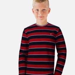 Gini and Jony Boys Striped Cotton T-Shirt-image-74