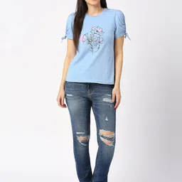 Being Human Chest Printed Round Neck Cotton T-shirt-image-6