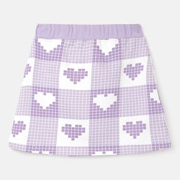 United Colors of Benetton Girls Graphic Printed A-Line Mini Skirt-image-62