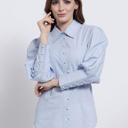 BLANC9 Women Blue Casual Shirt-image-28