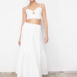 Trendyol Flared Maxi Skirts-image-8