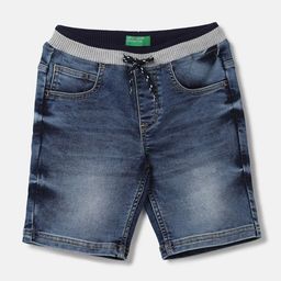 United Colors of Benetton Boys Washed Denim Shorts-image-10