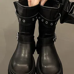 LULU & SKY Women Casual Block-Heeled Regular Boots-image-14