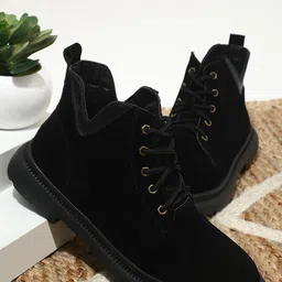 LULU & SKY Women Leather Regular Boots-23