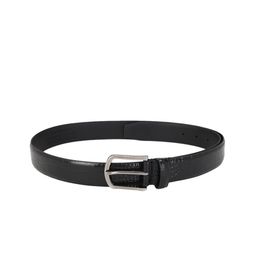 SIMON CARTER LONDON Men Black Textured Leather Belt-image-51