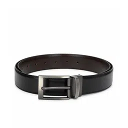 thickskin Men Black Textured PU Formal Belt-picture-8