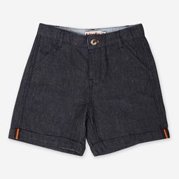 Fabindia Boys Navy Blue Cotton Denim Shorts-image-25