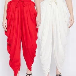 TULIP 21 Women Pack Of 2 Solid Dhoti-picture-40