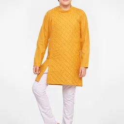 Jeetethnics Boys Yellow Kurta with Pyjamas-picture-22