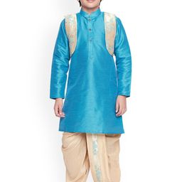 BAESD Boys Straight Kurta with Dhoti Pants With Jacket-32