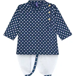 BAESD Boys Ethnic Motifs Printed Regular Kurta with Dhoti Pants-16