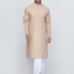ROYAL KURTA Mandarin Collar Pure Cotton Kurta with Dhoti Pants-picture-15