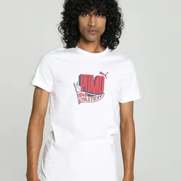 Puma Sport Graphic Printed Slim Fit cotton Tshirts-image-38