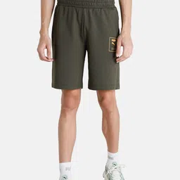 Puma Men Olive Green Slim Fit Sports Shorts-image-61