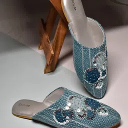 SHRIVAS BY ARCHITA MEHTA Clara Embellished Pointed Toe Mules-23