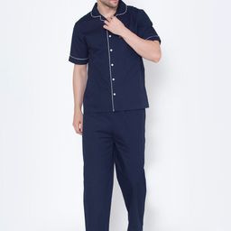 Fluffalump Men Navy Blue Night suit-image-87