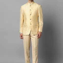 Louis Philippe 2-Pcs Printed Single-Breasted Blazers & Trousers-29