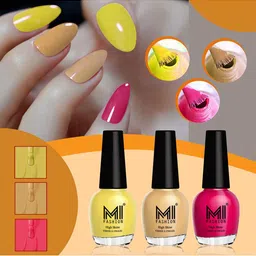 MI FASHION Set of 3 High Shine Vernis A Ongles Nail Polish 15ml Each - 729, 750, 753-image-21
