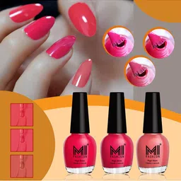 MI FASHION Set of 3 High Shine Vernis A Ongles Nail Polish 15ml Each - 718, 717, 749-image-75