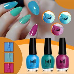 MI FASHION Vernis A Ongles Set Of 3 Ultra HD Shine & Long Lasting Glossy Nail Paint - 15 ml Each-6