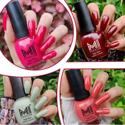 MI FASHION Set of 4 Extreme High Gloss Nail Polish Lacquer with Pro Stay Formula-15ml each-32
