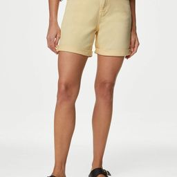 Marks & Spencer Women High-Rise Denim Shorts-image-84